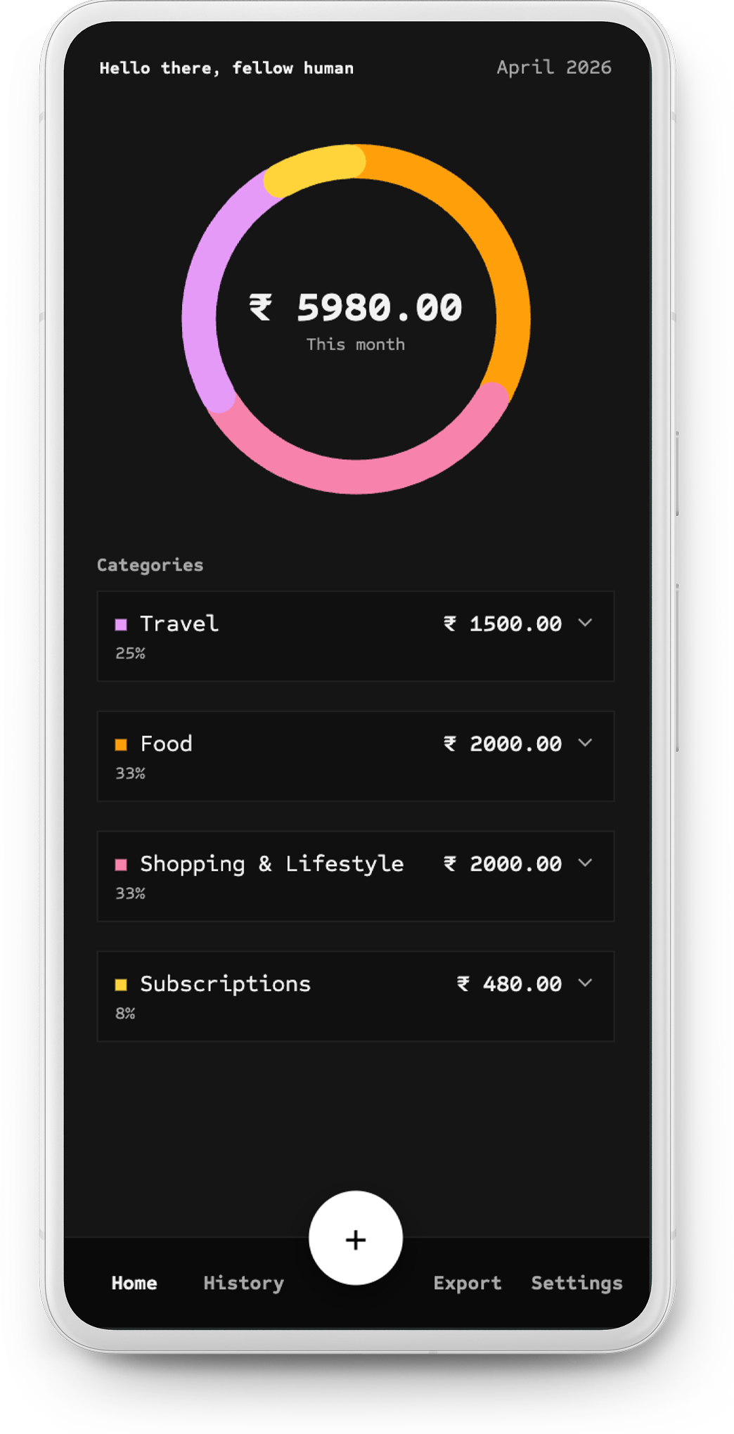 RuTrack App Interface